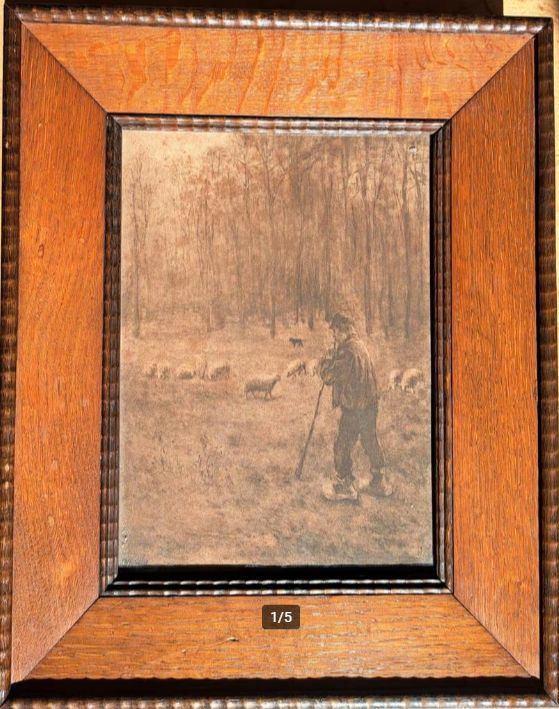 Jozef Israëls - De Schaapherder - Litho 1912, Antiek en Kunst, Kunst | Etsen en Gravures, Ophalen of Verzenden