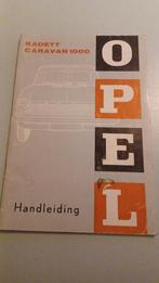 handleiding opel kadett caravan 1000 zeer oud, Ophalen of Verzenden