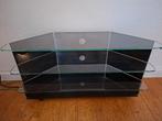 Tv meubel glas, Huis en Inrichting, Kasten | Ladekasten, Ophalen, Gebruikt, 1 of 2 laden, 50 tot 100 cm