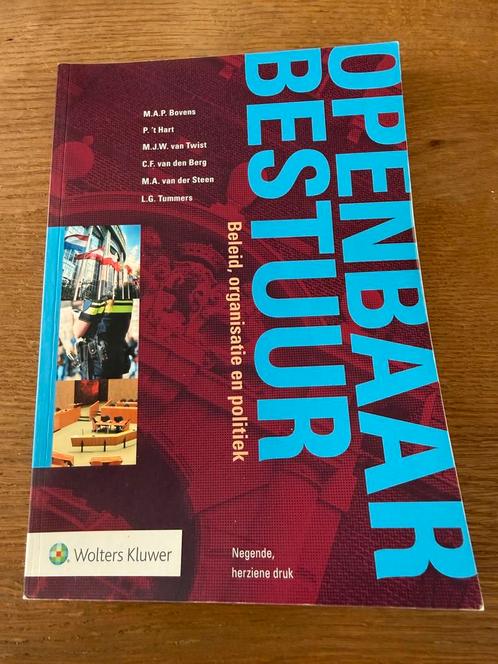 Openbaar Bestuur, Boeken, Wetenschap, Zo goed als nieuw, Sociale wetenschap, Ophalen of Verzenden