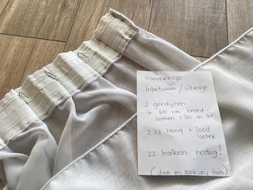 2 x schoon kamerhoge inbetween/vitrage …..  samen 1.30 breed beschikbaar voor biedingen