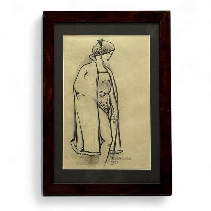 Piet Hein van Asperen (1895-1969) - circusartiest, Antiek en Kunst, Kunst | Tekeningen en Foto's, Ophalen of Verzenden