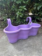Plantenbak voor balkon - 3 potten - paars, Ophalen, Kunststof, Balkon, Minder dan 60 cm