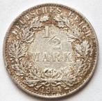 Duitsland: 1/2 mark 1914A ZF, Ophalen of Verzenden, Duitsland, Losse munt, Zilver