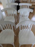 Witte Thonet stoelen (6x), Huis en Inrichting, Stoelen, Ophalen, Gebruikt, Wit, Vijf, Zes of meer stoelen