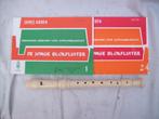 Blokfluit en 2 lesboeken bladmuziek., Muziek en Instrumenten, Bladmuziek, Ophalen of Verzenden, Les of Cursus, Blokfluit