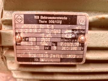 VEB 3 fase motor, defect beschikbaar voor biedingen
