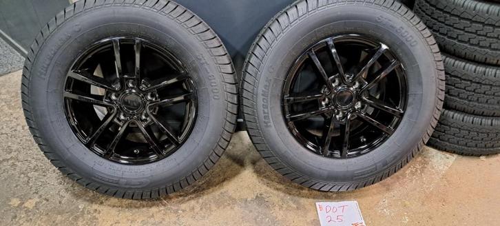 Nieuw verzwaarde caravan velgen met banden 185/R14C 102R, Caravans en Kamperen, Caravan accessoires, Nieuw, Ophalen