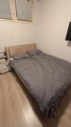 Tweepersoonsbed met Latte bodems - Nieuw! (Ophalen 15 nov), Huis en Inrichting, Ophalen, Beige, 140 cm, 200 cm