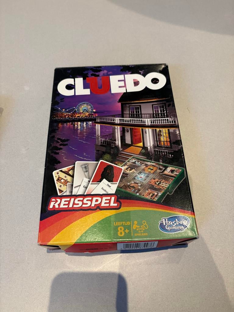 Cluedo Reisspel - Detective Spel voor Onderweg, Hobby en Vrije tijd, Gezelschapsspellen | Bordspellen, Zo goed als nieuw, Drie of vier spelers