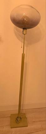 Stijlvolle Staande Lamp met Glazen Kap, Huis en Inrichting, Lampen | Vloerlampen, Ophalen, Zo goed als nieuw, Glas, 150 tot 200 cm
