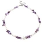 Ketting van amethist en parels, SINO-SEAR GmbH, Paars, Feuerbachstrasse 11, 14471 Potsdam, Germany, Nieuw