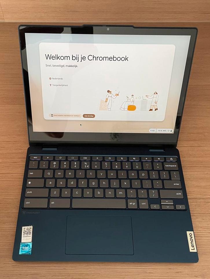 Lenovo Ideapad Flex 3 Chromebook 12IAN8, Computers en Software, Chromebooks, Zo goed als nieuw, 12 inch, 8 GB, 128 GB, Qwerty
