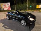 Peugeot 206 1.6 16V CC 2003 Zwart, Voorwielaandrijving, Zwart, 4 cilinders, Cabriolet