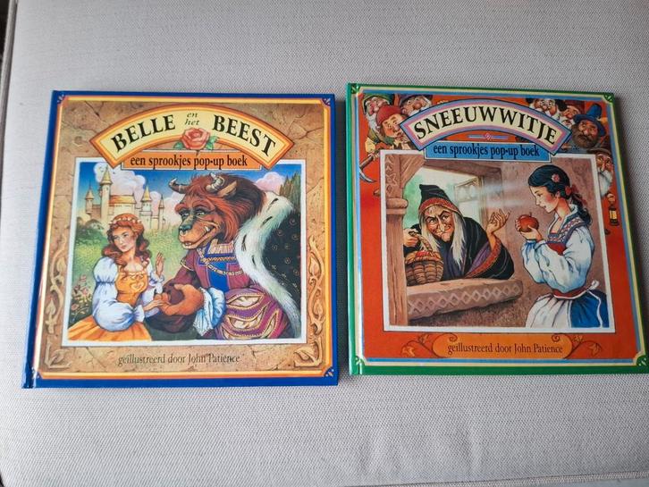 Sprookjes Pop-up Boeken - Belle en het Beest & Sneeuwwitje, Boeken, Sprookjes en Fabels, Ophalen of Verzenden