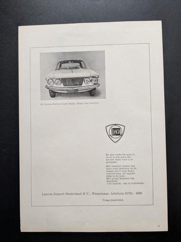 Oude reclame / Advertentie LANCIA Fulvia Coupé Rallye beschikbaar voor biedingen