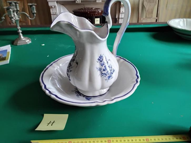 2x Vintage Lampetset Delftse stijl Porselein, Antiek en Kunst, Antiek | Porselein, Ophalen