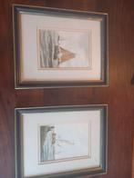 Waterverf etsen scheepvaart m.brouwer, Ophalen of Verzenden