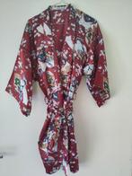 Satijnen korte kimono, badjas, ochtendjas,.kamerjas., Kleding | Dames, Ophalen of Verzenden, Zo goed als nieuw