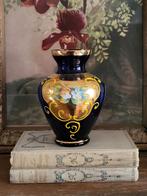 Boheems kristallen vaasje blauw Toen was geluk, Ophalen of Verzenden