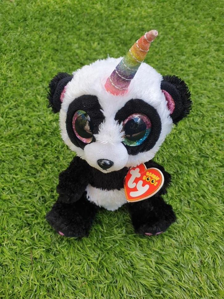 knuffel: Eenhoorn Panda (Paris) _ Ty Beanie Boo, Kinderen en Baby's, Speelgoed | Knuffels en Pluche, Nieuw, Overige typen, Ophalen of Verzenden