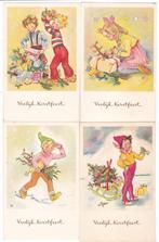 Kerstkaarten, 4 X., Verzamelen, Verzenden, 1940 tot 1960, Ongelopen, Feest(dag)