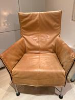 Montis Charly Fauteuil bruin leer, Huis en Inrichting, Stoelen, Ophalen, Gebruikt, Bruin, Design