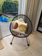 Zwarte Draadstoel - Stijlvol & Comfortabel, Huis en Inrichting, Stoelen, Ophalen, Gebruikt, Zwart, Eén