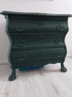 Opgeknapt buikkastje groene kleur, Huis en Inrichting, Kasten | Ladekasten, Ophalen, Eikenhout, 50 tot 100 cm, Zo goed als nieuw