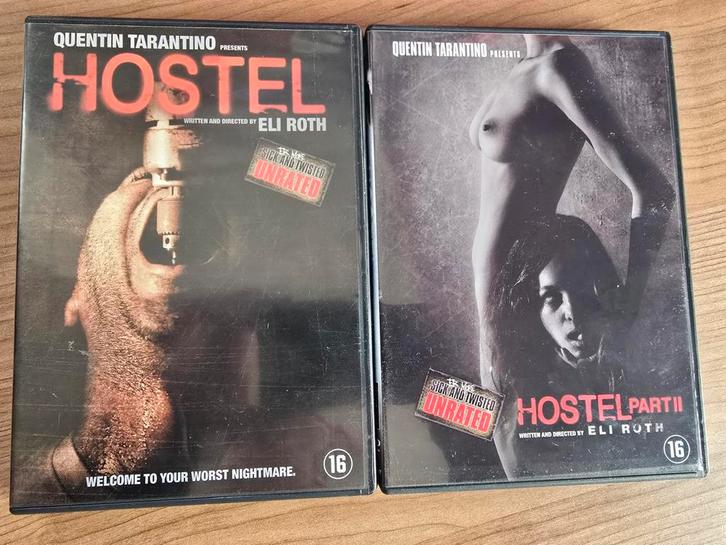 Hostel 1 & 2 - Horror Klassieker, Cd's en Dvd's, Dvd's | Horror, Zo goed als nieuw, Gore, Boxset, Vanaf 16 jaar, Verzenden