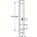 Grohe Rainshower Smartactive Glijstang 90 cm Chroom, Ophalen of Verzenden, Nieuw