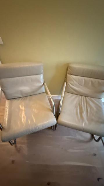 Leren stoelen/fauteils beschikbaar voor biedingen