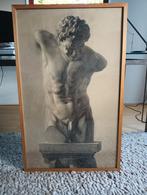 Originele grote tekening ingelijst Teunis Bakker (1894-1964), Antiek en Kunst, Ophalen