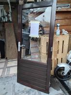 Buitendeur hardhouten deur tuinhuisdeur schuurdeur Balcondeu, Doe-het-zelf en Verbouw, Deuren en Horren, Ophalen, Gebruikt, 80 tot 100 cm