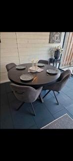 ronde tafel met X frame, Ophalen of Verzenden