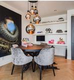 5 eetkamer stoelen (zeer nette staat), Huis en Inrichting, Ophalen, Overige kleuren, Zo goed als nieuw, Stof