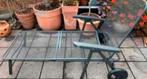 Strekmetaal ligbed, Tuin en Terras, Ligbedden, Ophalen, Gebruikt, Metaal