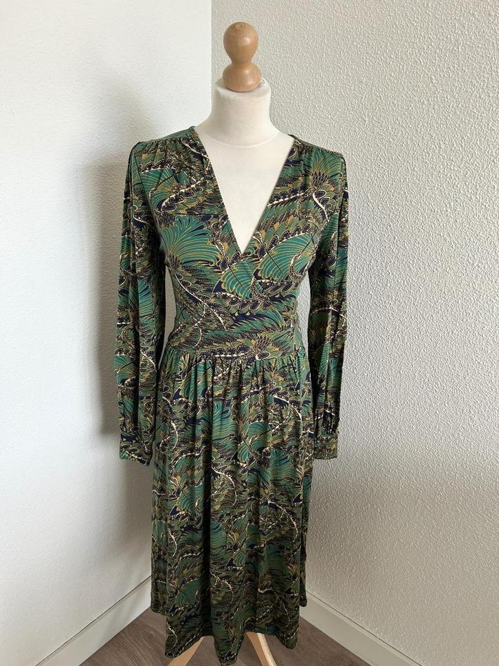 King Louie maat XL NIEUWE groene Loretta dress 2367, Kleding | Dames, Jurken, Nieuw, Maat 46/48 (XL) of groter, Groen, Knielengte