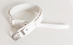 Stoere witte lederen holsterriem met patroonhouders, Heupriem, Ophalen of Verzenden, Zo goed als nieuw, 5 cm of meer