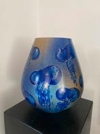 Vaas Tasman M jellyfish - Uniek - merk Vase The World, Huis en Inrichting, Blauw, Veens Living, Nieuw, Glas