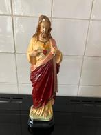Beeld: Jezus beeld heilig hart, vintage.  32 cm, Ophalen of Verzenden