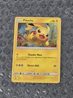 Cosmos Holo Pikachu SM76 Sun & Moon Black Star Promo, Ophalen of Verzenden, Zo goed als nieuw, Losse kaart, Foil