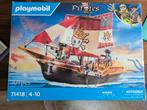 Playmobil Pirates Piratenschip 71418 - ZGAN Compleet!, Ophalen of Verzenden, Zo goed als nieuw, Complete set