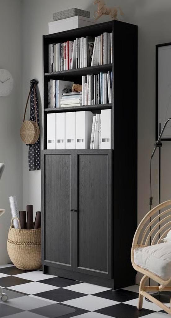 IKEA Billy boekenkast, Huis en Inrichting, Kasten | Boekenkasten, Gebruikt, 50 tot 100 cm, 200 cm of meer, 25 tot 50 cm, Met deur(en)
