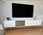 Zwevende TV kast hoogglans wit 2 meter - De Halm, Huis en Inrichting, Kasten | Televisiemeubels, Ophalen, Overige materialen, Zo goed als nieuw
