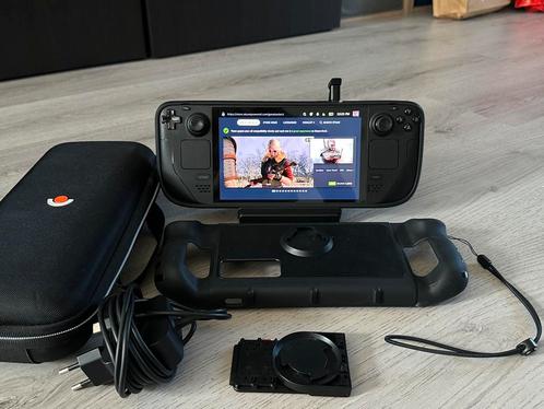 Valve Steam Deck OLED 512GB + 2 Cases + Docking Station, Spelcomputers en Games, Games | Pc, Zo goed als nieuw, Overige genres
