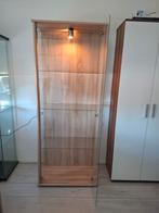 Sfeervolle vitrinekast met verlichting, Huis en Inrichting, Kasten | Vitrinekasten, Ophalen, Glas, 50 tot 100 cm, 25 tot 50 cm