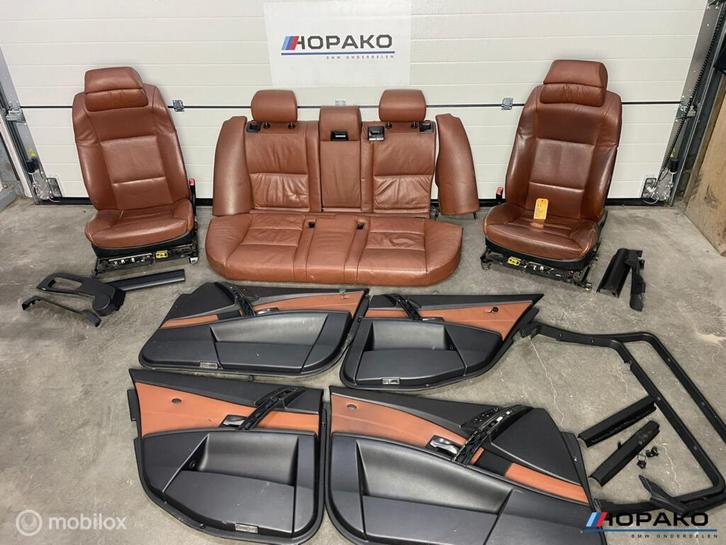 Comfort Interieur bruin leder BMW E60 E61, Auto-onderdelen, Interieur en Bekleding, Gebruikt, Ophalen of Verzenden