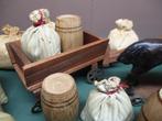 Set antiek toebehoren voor poppenhuis winkeltje/stal ed., Ophalen of Verzenden