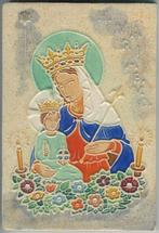 Tegel Westraven Maria met Jesus Porcelene Fles Delft, Ophalen of Verzenden